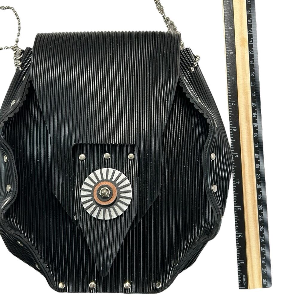 Gloria Gerber Embossed Stainless Steel Rubber Handbag Purse Handmade Boutique - Picture 13 of 15